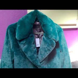 NWT Banana Republic Faux fur coat